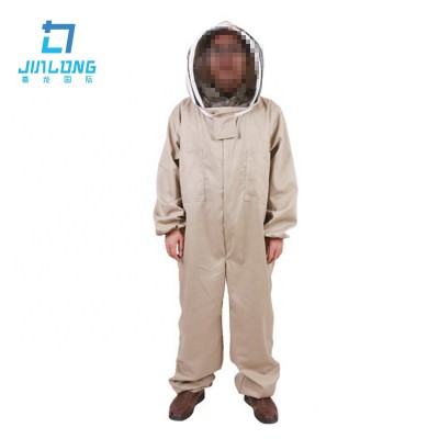 Best quality Cotton Coverall hooded beekeeping ventilated beekeepers protective clothing wholesale factory price