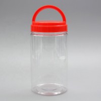 Clear 1300ml PET Honey Bee Plastic Jars